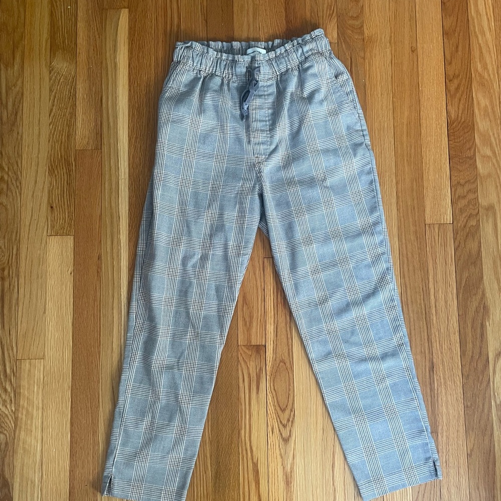 Abercrombie & Fitch Gray Checkered Chinos